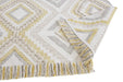 Asiatic carlton mustard Yellow Living Room Geometric Rug.