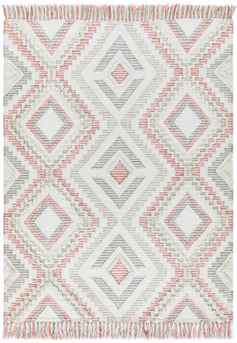 Asiatic carlton pink Pink Living Room Geometric Rug.