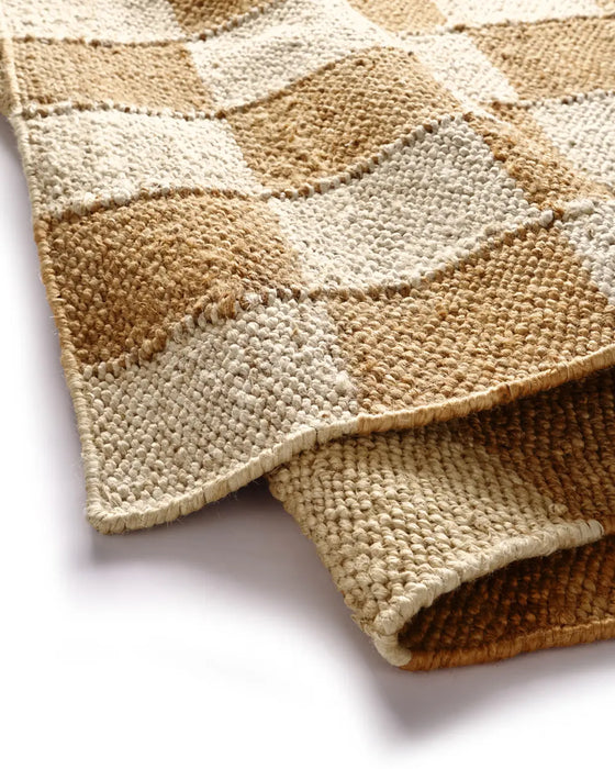 Jute Checkerboard Natural
