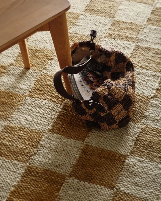 Jute Checkerboard Natural