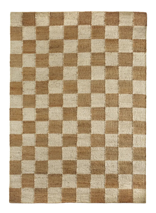 Jute Checkerboard Natural