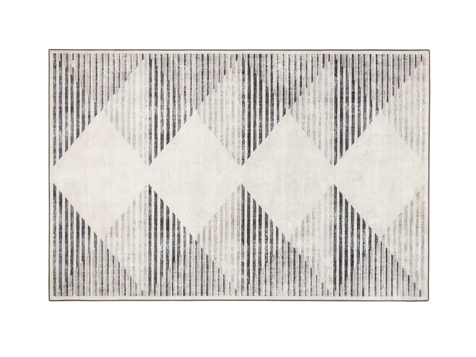 Hug Rug Eco-Washable Chevron Charcoal