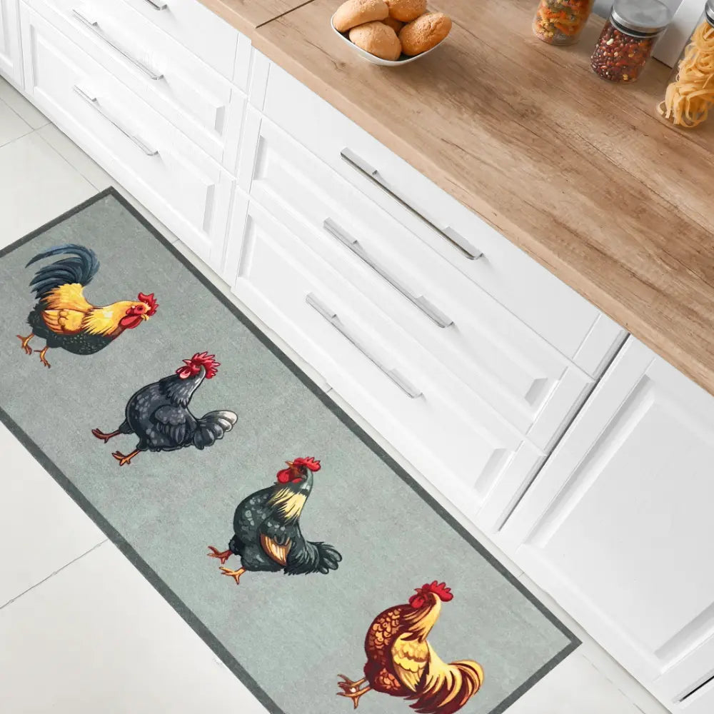 KNIGHTSBRIDGE CHICKENS GREEN CHICKENS GREEN Rug — RugsDirect Online