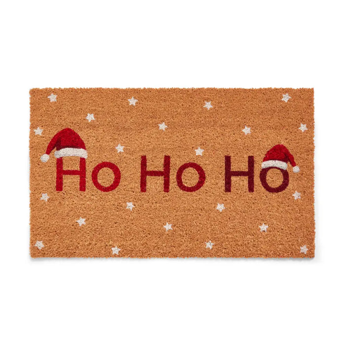 Christmas Coir Ho Ho Ho Red
