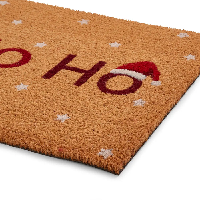 Christmas Coir Ho Ho Ho Red