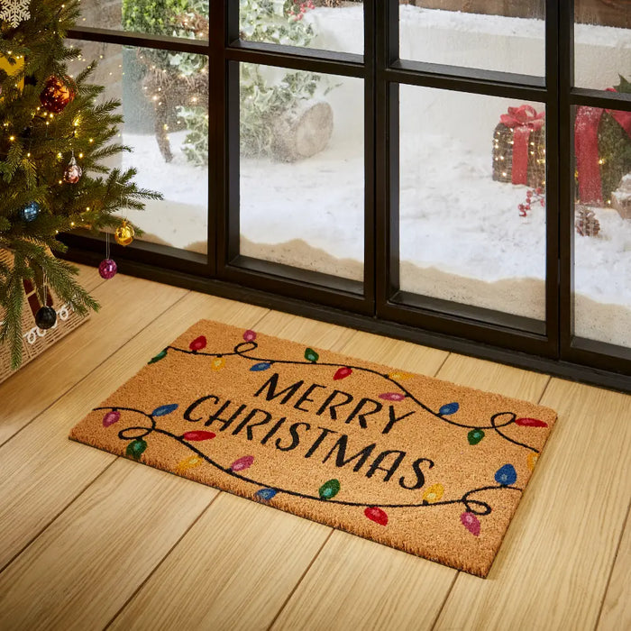 Christmas Coir Merry Christmas Lights