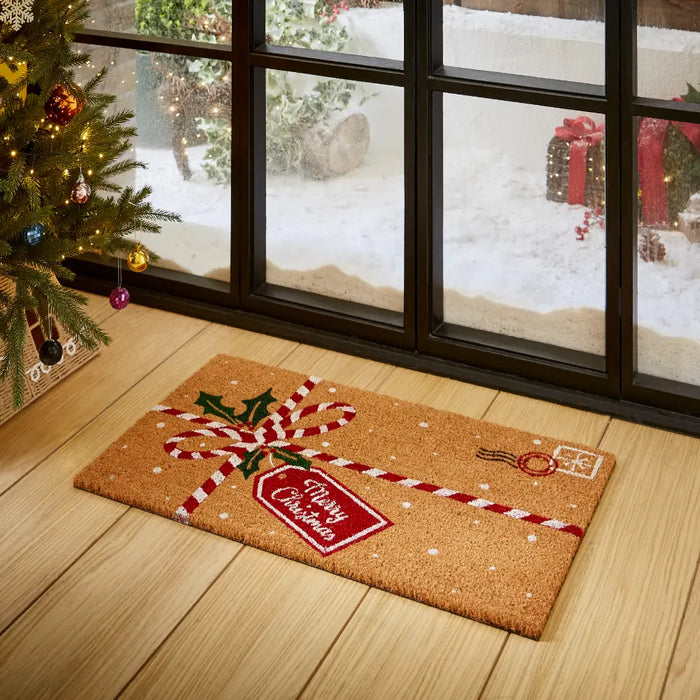 Christmas Coir Parcel Red