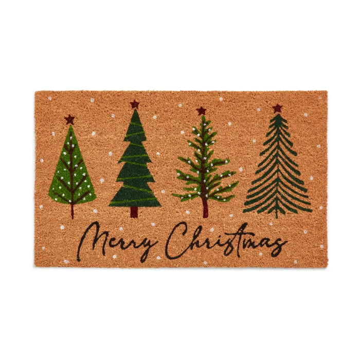Christmas Coir Trees Green