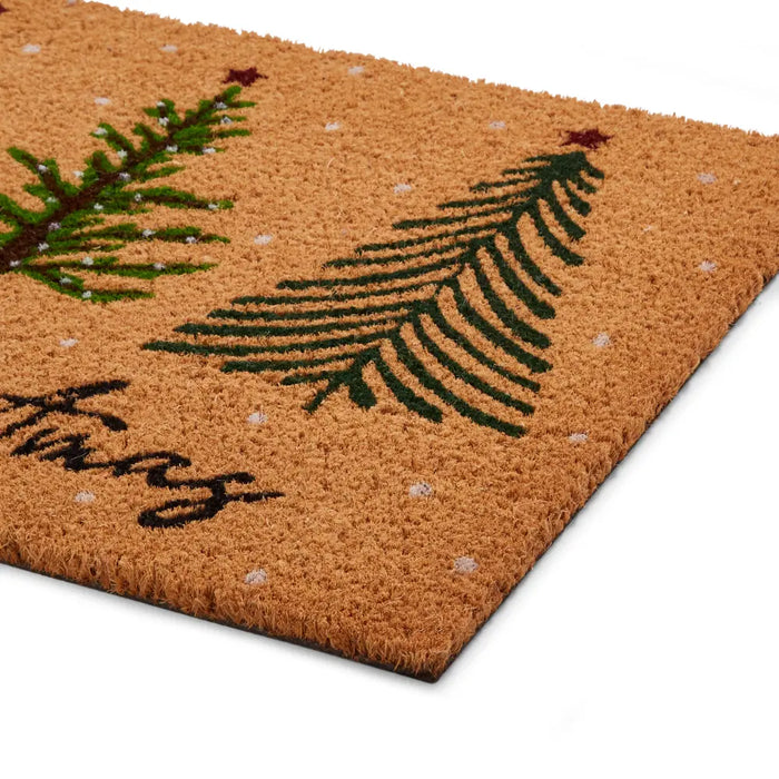 Christmas Coir Trees Green