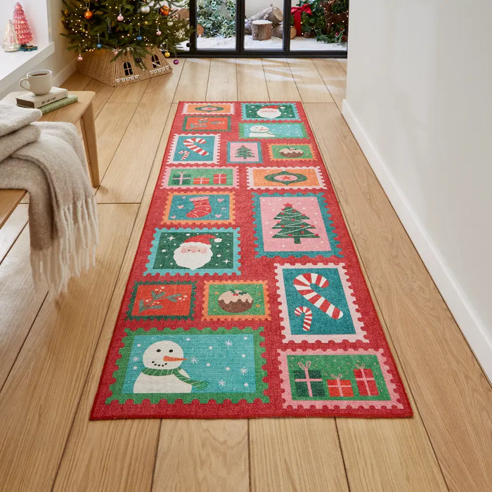 Christmas Stamps Red