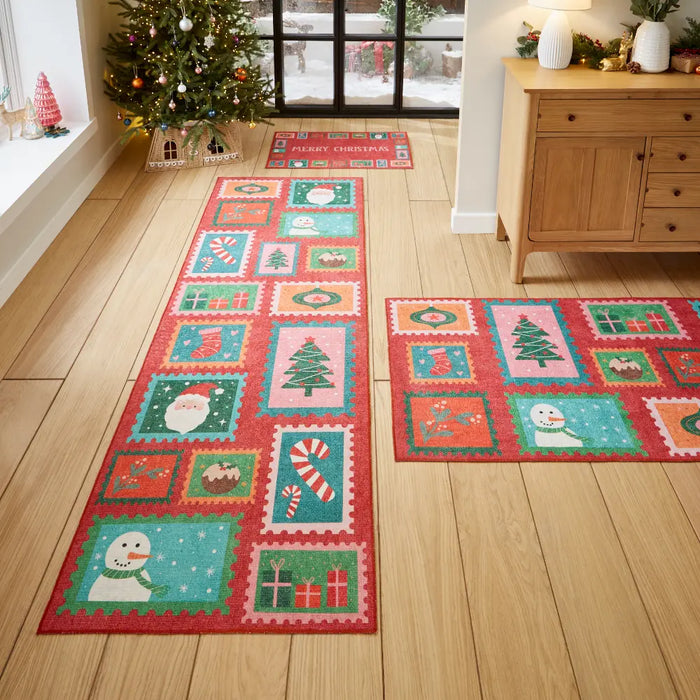 Christmas Stamps Red