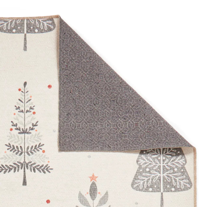 Christmas Trees Grey/Beige