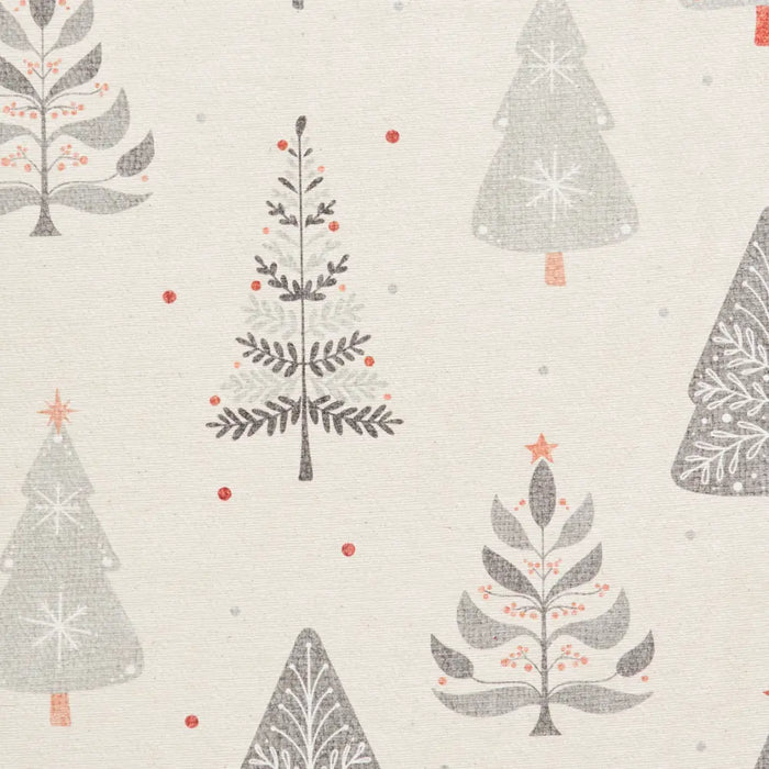 Christmas Trees Grey/Beige