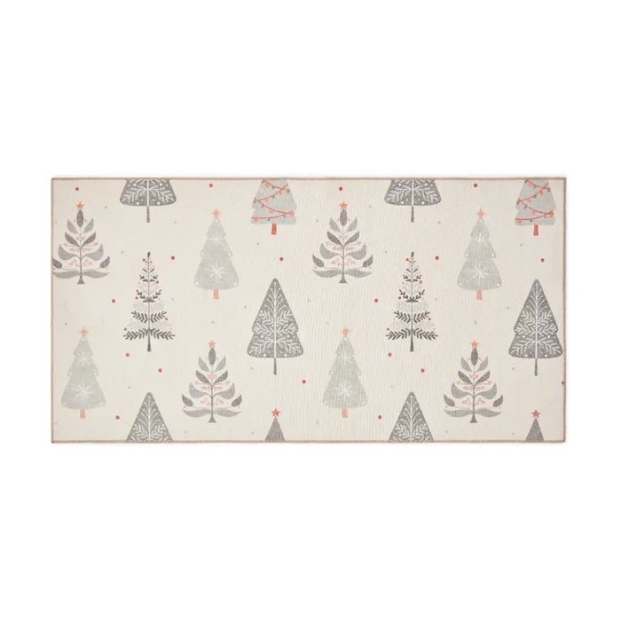 Christmas Trees Grey/Beige