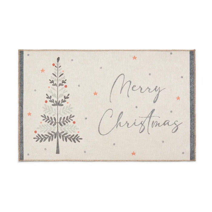 Christmas Trees Grey/Beige