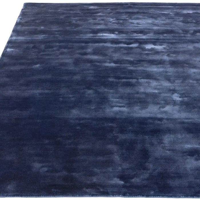 Asiatic chrome ink Blue, Navy Living Room  Rug.