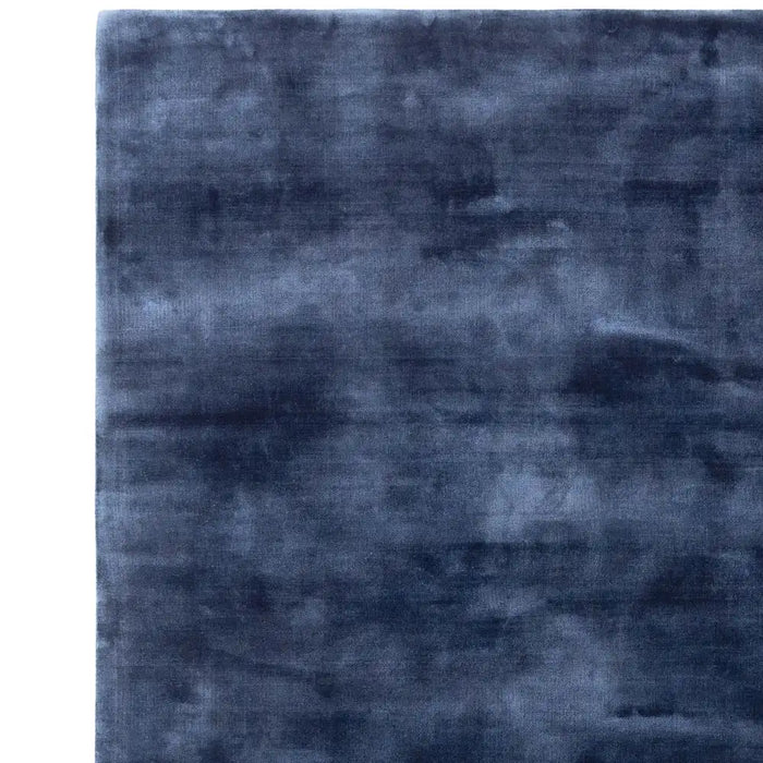 Asiatic chrome ink Blue, Navy Living Room  Rug.