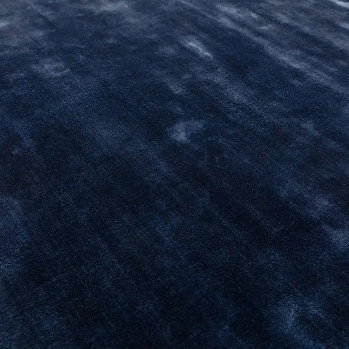 Asiatic chrome ink Blue, Navy Living Room  Rug.