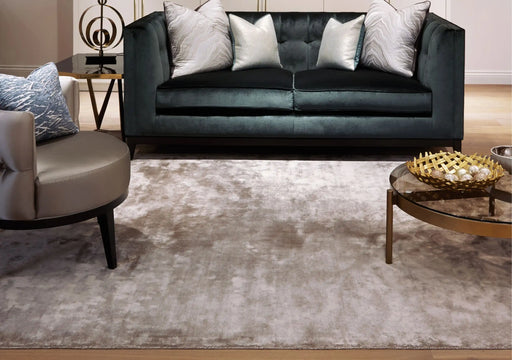 Asiatic chrome latte Brown Living Room  Rug.
