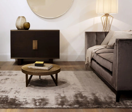 Asiatic chrome mushroom Brown Living Room  Rug.