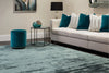 Asiatic chrome petrol Blue Living Room  Rug.