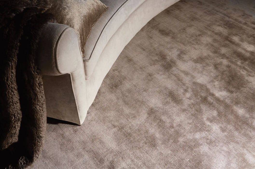 Asiatic chrome taupe Brown Living Room  Rug.