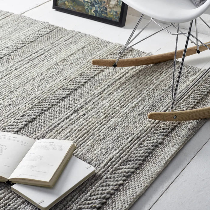 Chunky Knit Natural Rug