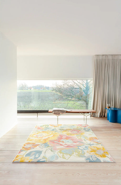 Mastercraft city 466118 ak990 Multicoloured Living Room Floral Rug.