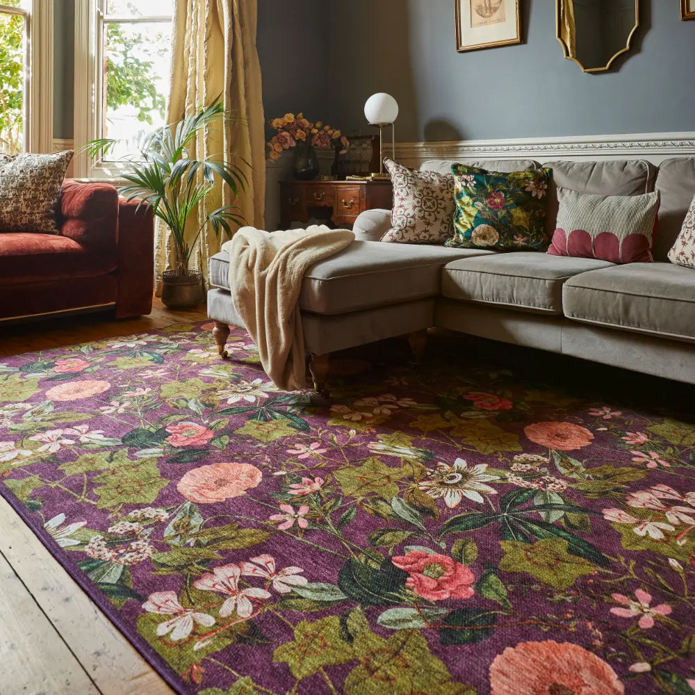 Red Floral Rugs