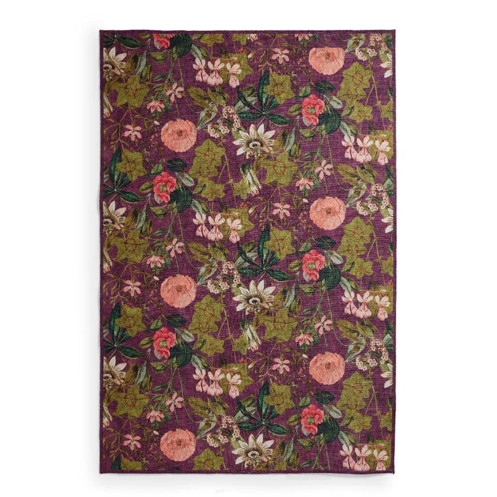 Clarke & Clarke Passiflora Mulberry Washable