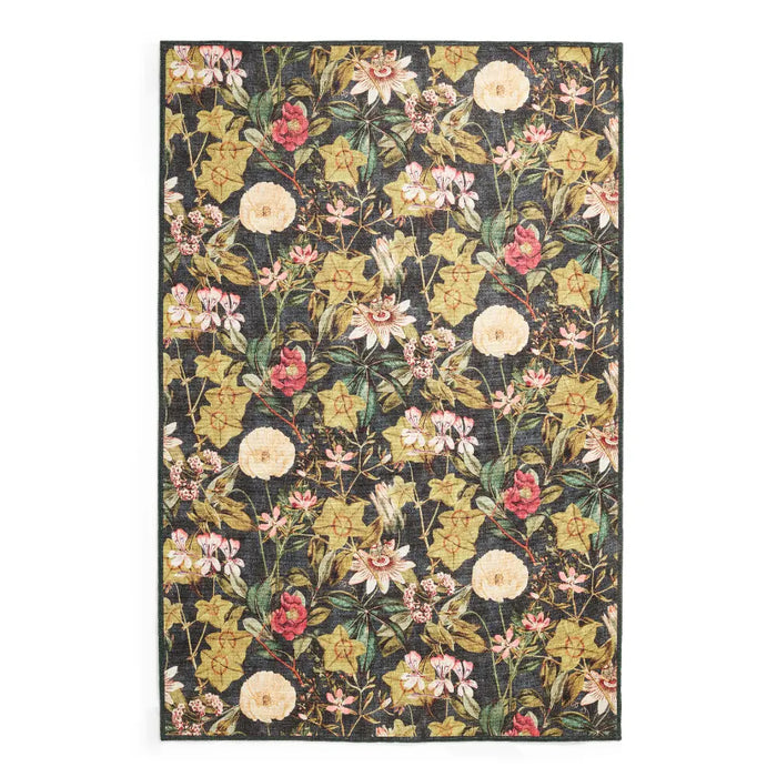 Clarke & Clarke Passiflora Noir Washable