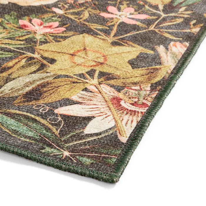 Clarke & Clarke Passiflora Noir Washable