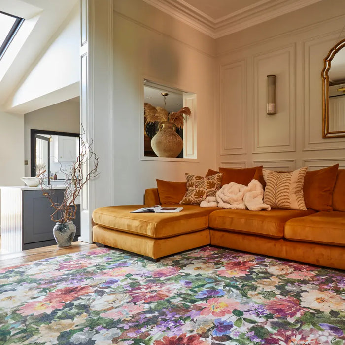 Clarke & Clarke Tahiti Forest & Rouge Washable