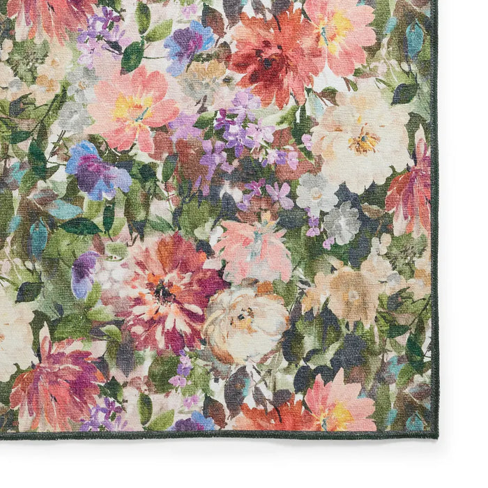 Clarke & Clarke Tahiti Forest & Rouge Washable