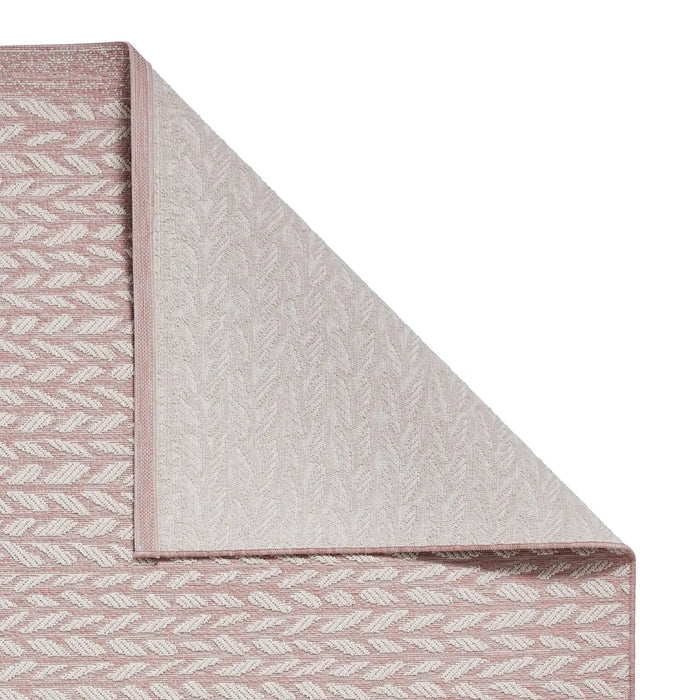 Think Rugs coast a055 rose cream Pink, Cream Living Room  Rug.