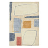 Scion scion screen printed composition amber 023701 Grey, Beige, Multicoloured Living Room Geometric Rug.