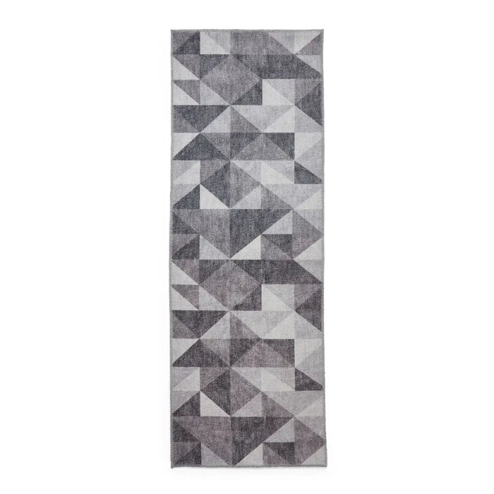 Coral H1057 Grey Modern Washable Rug
