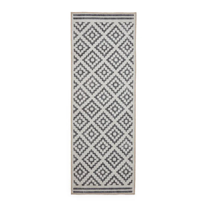 Coral H1058 Grey Modern Washable Rug