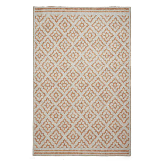 Coral H1058 Yellow Modern Washable Rug