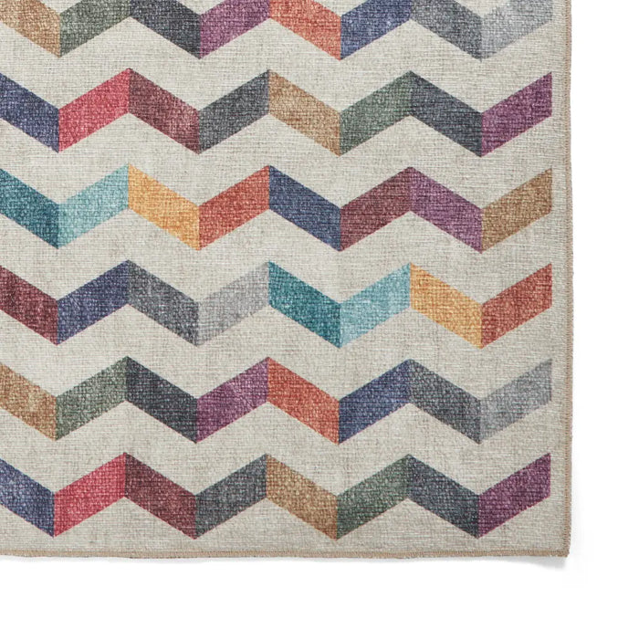 Coral H1059 Multi Modern Washable Rug