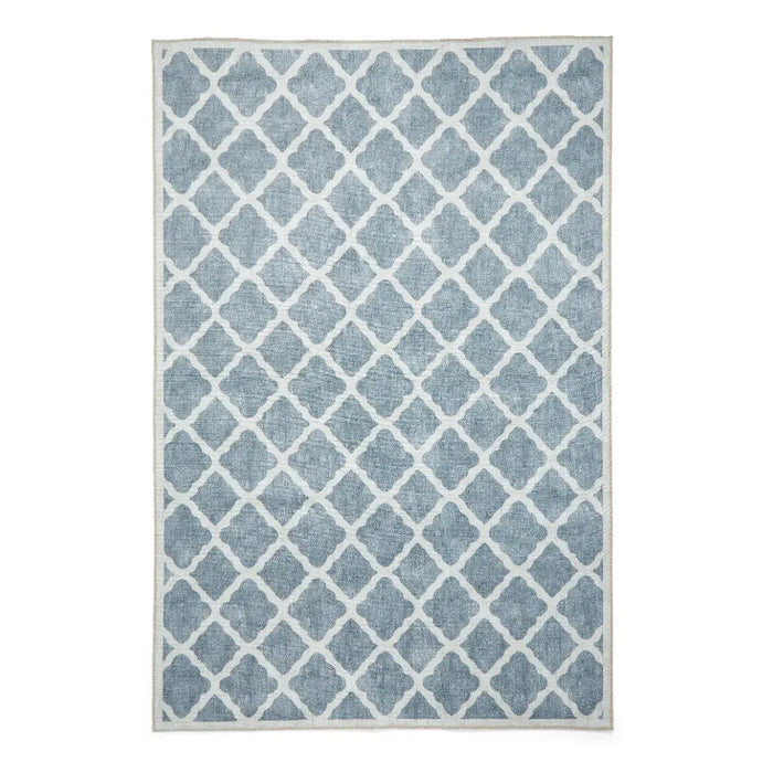 Coral H1063 Grey Modern Washable Rug