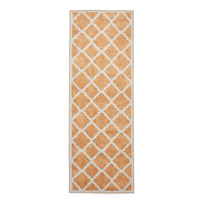 Coral H1063 Yellow Modern Washable Rug