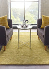 Origins country tweed burnished gold Yellow Living Room Wool Rug.