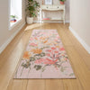 Catherine Lansfield  Country Floral Pink Washable Rug