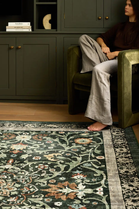 Eco Washable Country Paisley Green Multi