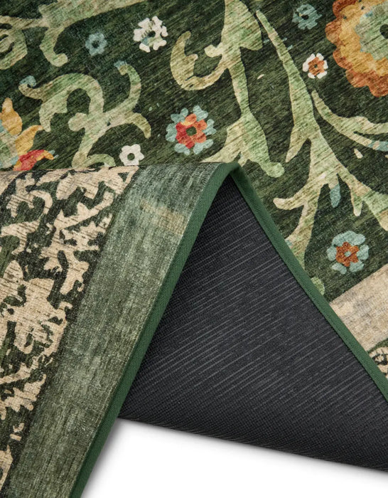 Eco Washable Country Paisley Green Multi