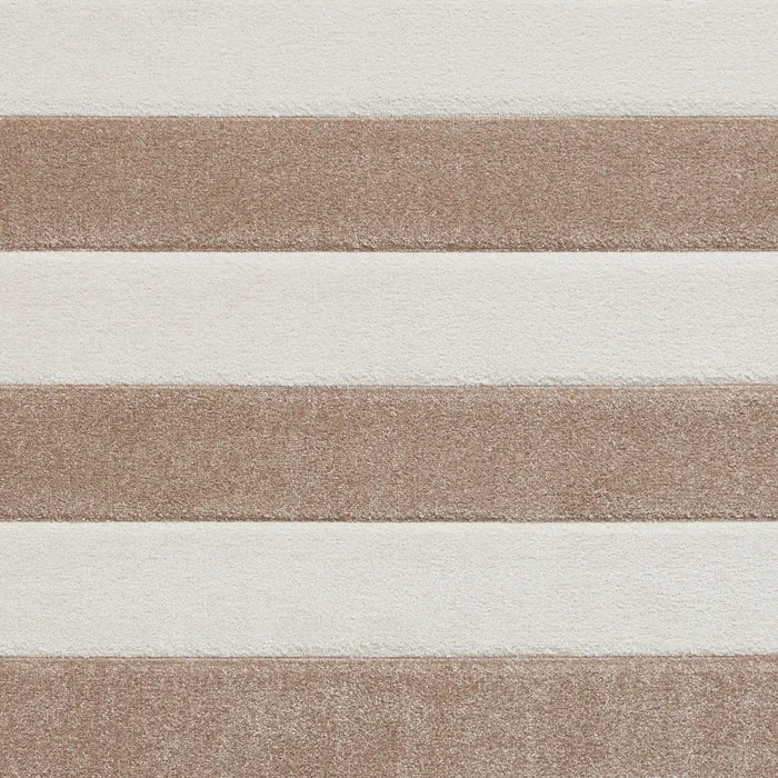 Catherine Lansfield Cove Stripe Modern Linear Rug Beige Rug ...