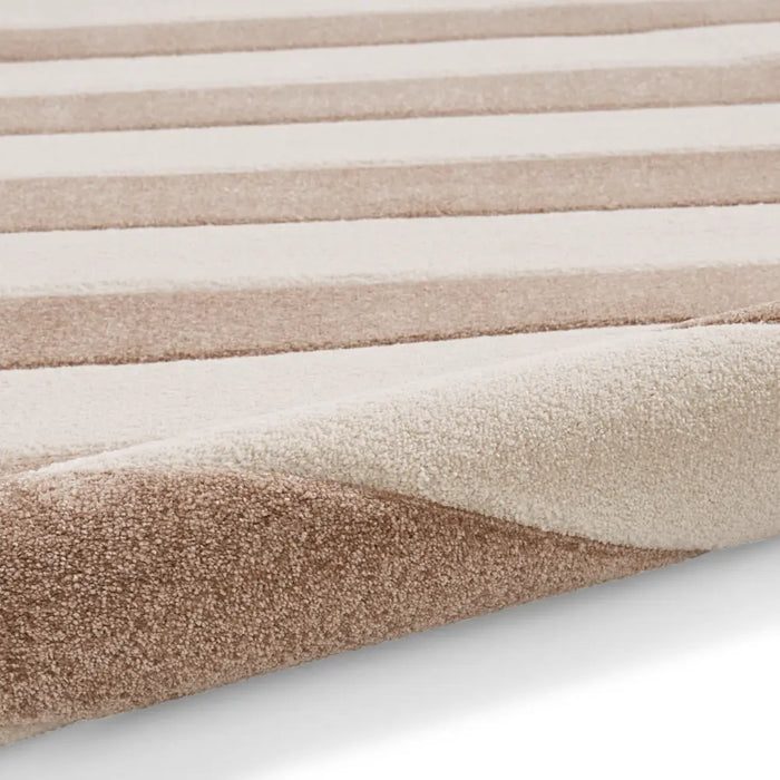 Catherine Lansfield Cove Stripe Modern Linear Natural Rug