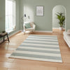 Catherine Lansfield Cove Stripe Modern Linear Sage Green Rug