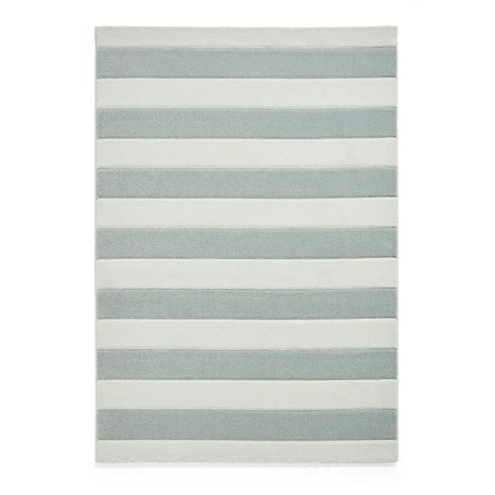 Catherine Lansfield Cove Stripe Modern Linear Sage Green Rug
